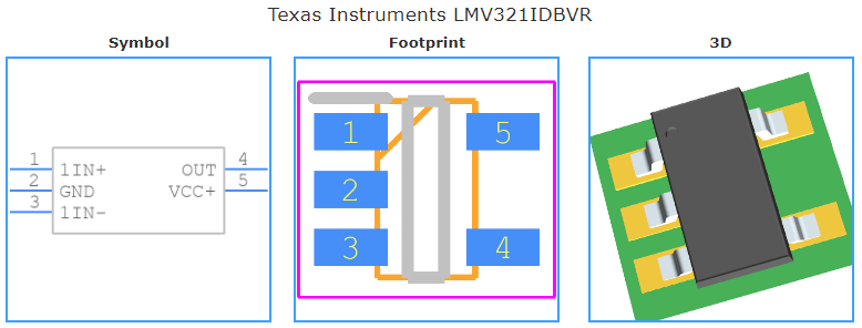 LMV321IDBVR引脚图