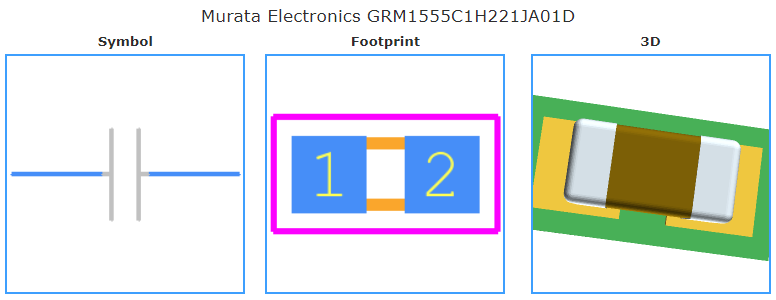 GRM1555C1H221JA01D引脚图