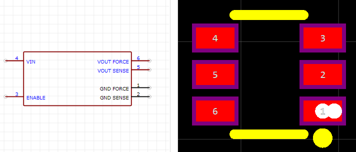 ADR3425ARJZ-R7引脚图和PCB焊盘图