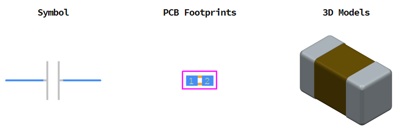 GRM033R60J104KE19D引脚图和PCB焊盘图