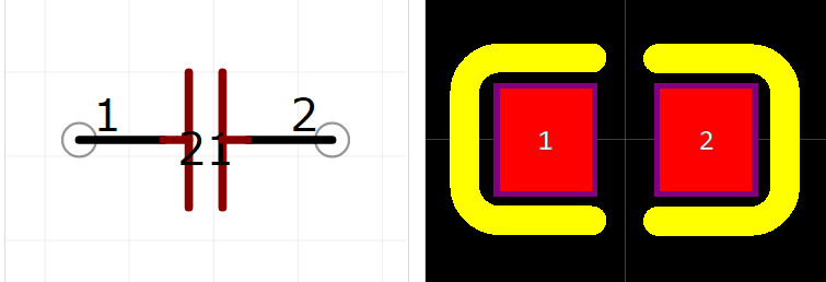 CC0603KRX7R9BB332引脚图和PCB焊盘图