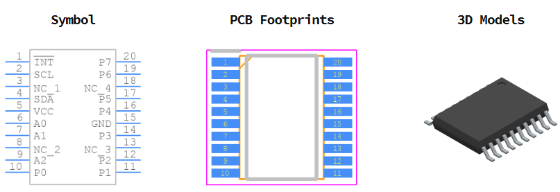 PCF8574APWR引脚图