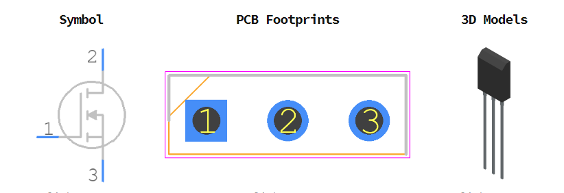IRFP4332PBF引脚图和PCB焊盘图