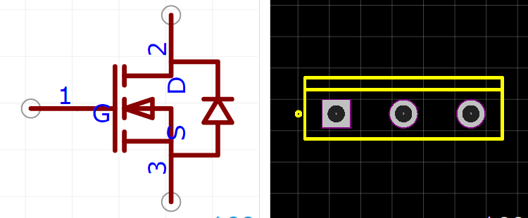 FDA50N50引脚图和PCB焊盘图