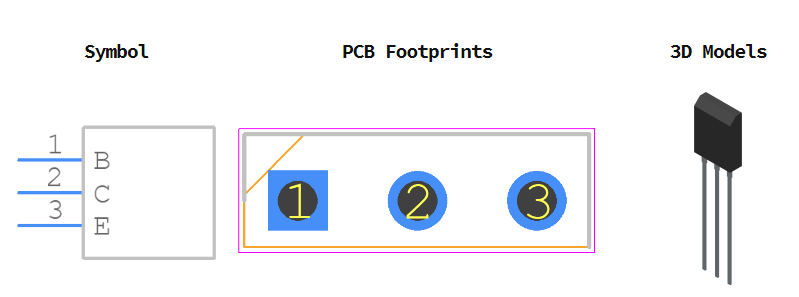 TIP2955引脚图和PCB焊盘图