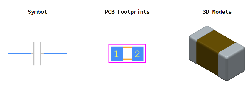 GRM188R60J106ME47D引脚图和PCB焊盘图