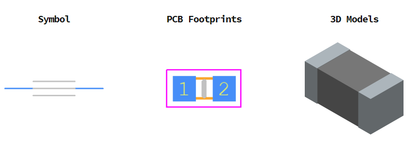 MPZ1608S221ATA00引脚图和PCB焊盘图