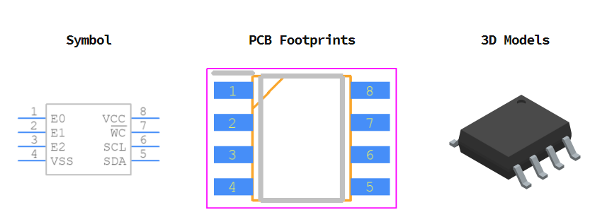 M24C02-WMN6P引脚图和PCB焊盘图