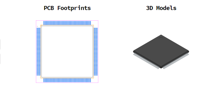 STM32F205ZGT6TR引脚图和PCB焊盘图