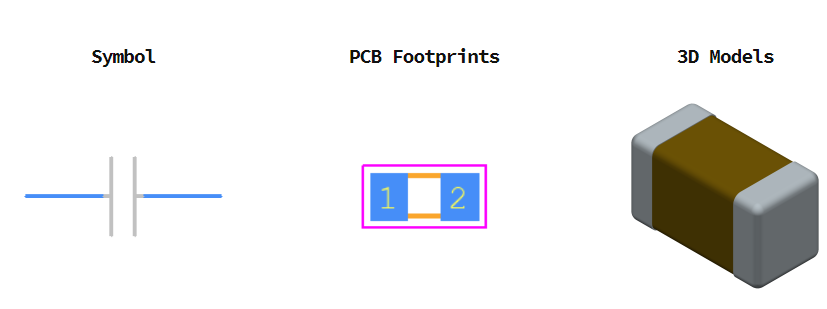 CL10A225KO8NNNC引脚图和PCB焊盘图