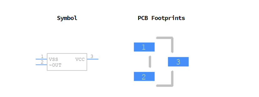 STM1061N29WX6F引脚图和PCB焊盘图
