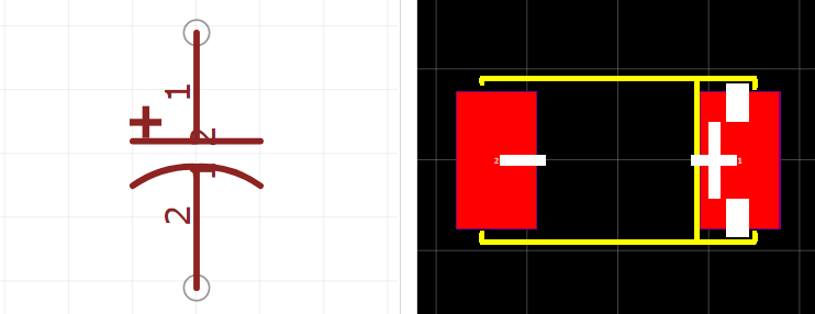 TPSD107M010R0100引脚图和PCB焊盘图