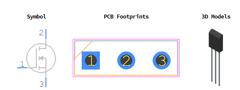 IRFP250PBF引脚图和PCB焊盘图