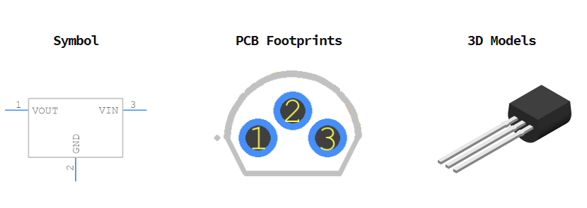 LM78L05ACZ/NOPB引脚图和PCB焊盘图