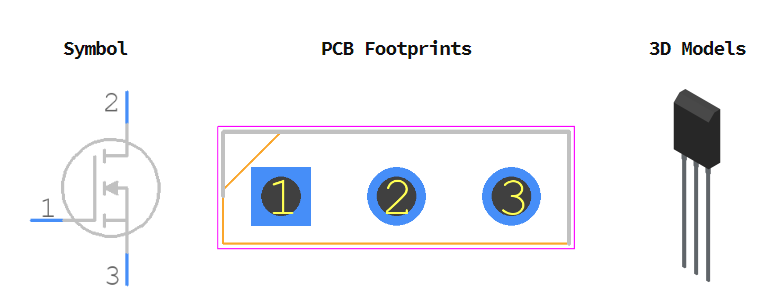IRFP250MPBF引脚图和PCB焊盘图