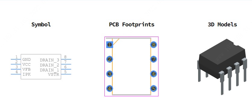 FSL136MR引脚图和PCB焊盘图