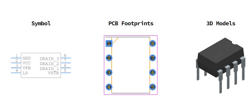 FSL206MRN引脚图和PCB焊盘图
