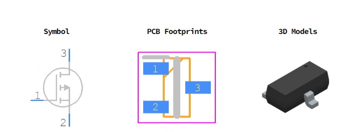 NDS0610引脚图和PCB焊盘图