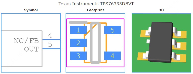 TPS76333DBVT引脚图