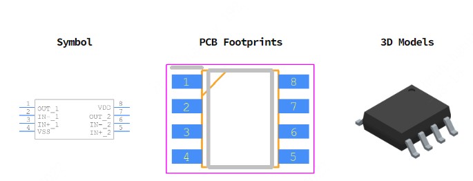 NCS20072DR2G引脚图和PCB焊盘图