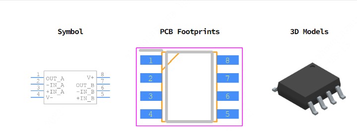 AD8676BRZ-REEL7引脚图和PCB焊盘图
