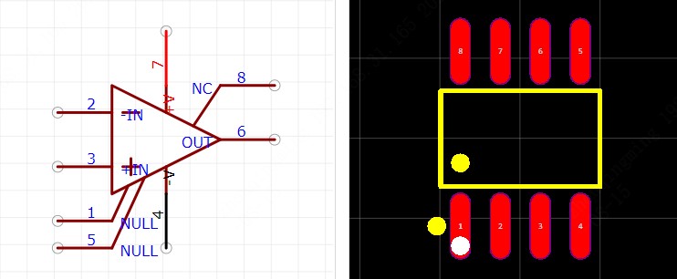 AD8510ARZ-REEL7引脚图和PCB焊盘图