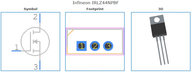 IRLZ44NPBF引脚图