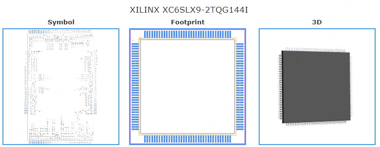 XC6SLX9-2TQG144I引脚图