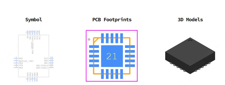 ATTINY1616-MNR引脚图