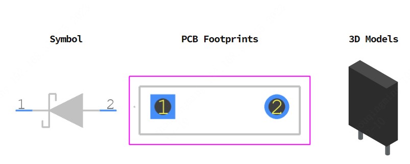NDSH25170A引脚图和PCB焊盘图
