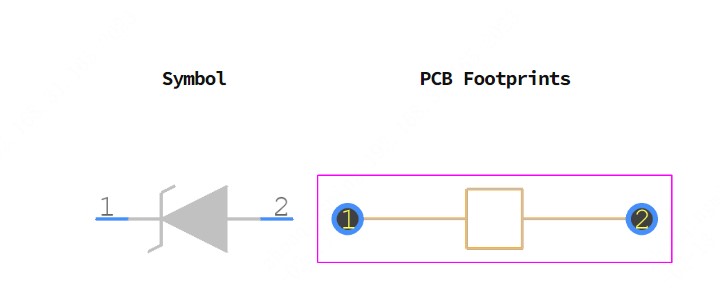 SF5408-TR引脚图和PCB焊盘图
