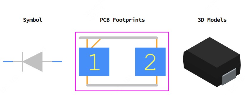 ES2D引脚图和PCB焊盘图