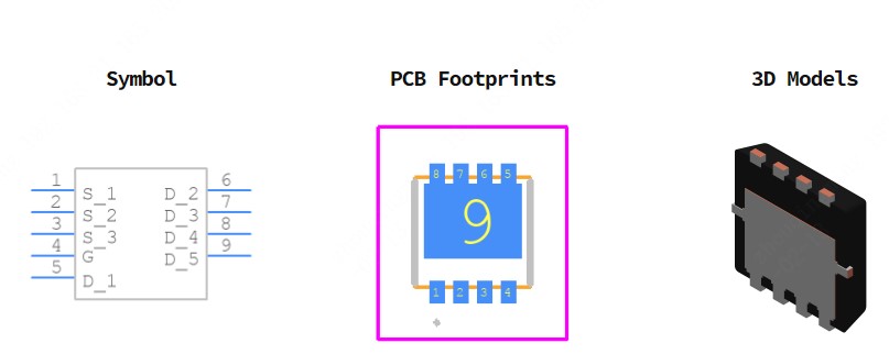 PXN012-60QL引脚图和PCB焊盘图