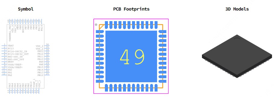 STM32F411CEU6引脚图