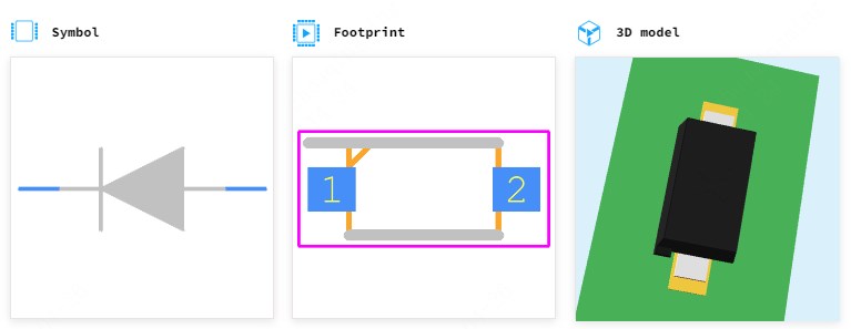 PMEG6010CEH,115引脚图和PCB焊盘图