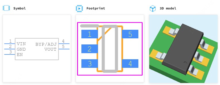 CAT6219-330TDGT3引脚图和PCB焊盘图