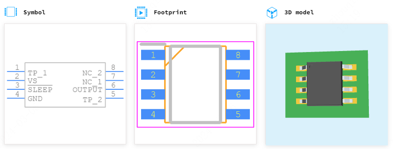 REF194ESZ-REEL引脚图和PCB焊盘图