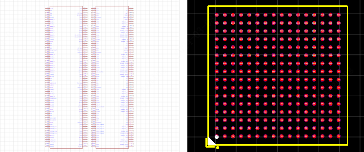 ADV7842KBCZ-5P引脚图和PCB焊盘图
