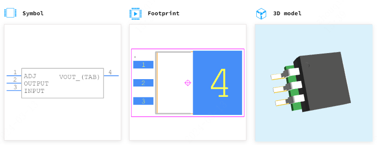TLV74330PDQNR引脚图和PCB焊盘图