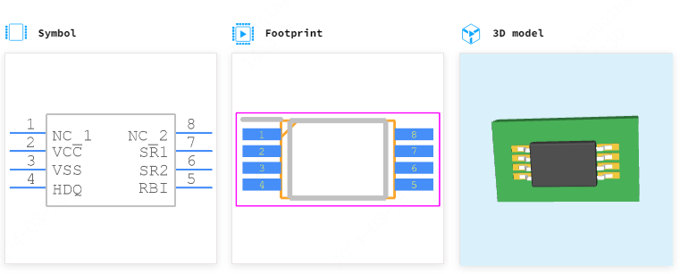 BQ26231PWR引脚图和PCB焊盘图