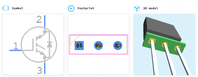 IKW50N65H5引脚图和PCB焊盘图