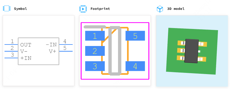 OPA237NA/3K引脚图和PCB焊盘图