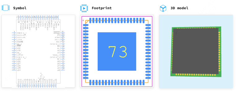 AD9125BCPZ引脚图和PCB焊盘图