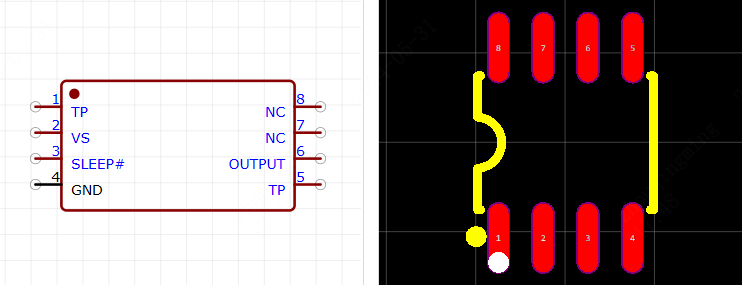 REF195FSZ-REEL引脚图和PCB焊盘图