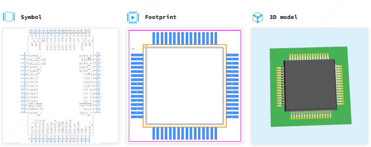 AD1939WBSTZ引脚图和PCB焊盘图