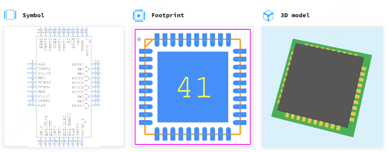 ADP5014ACPZ-R7引脚图和PCB焊盘图