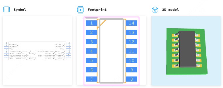 TS374IDT引脚图和PCB焊盘图