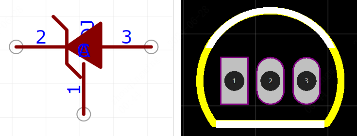 LT1009IZ引脚图和PCB焊盘图