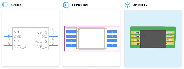 TSC1021AIYPT引脚图和PCB焊盘图