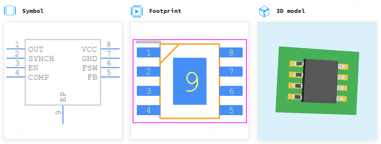 A7986A引脚图和PCB焊盘图